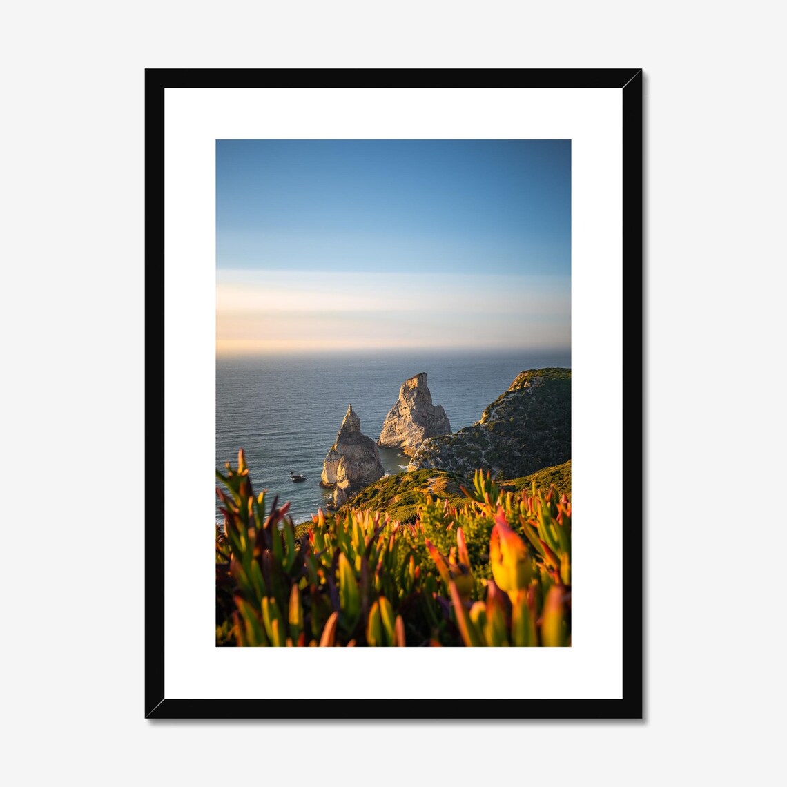 Praia Da Ursa Beach Sunset, Portugal Coast Photo