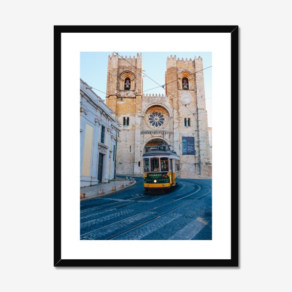 Lisbon Tram, Se De Lisbon Church Travel Poster
