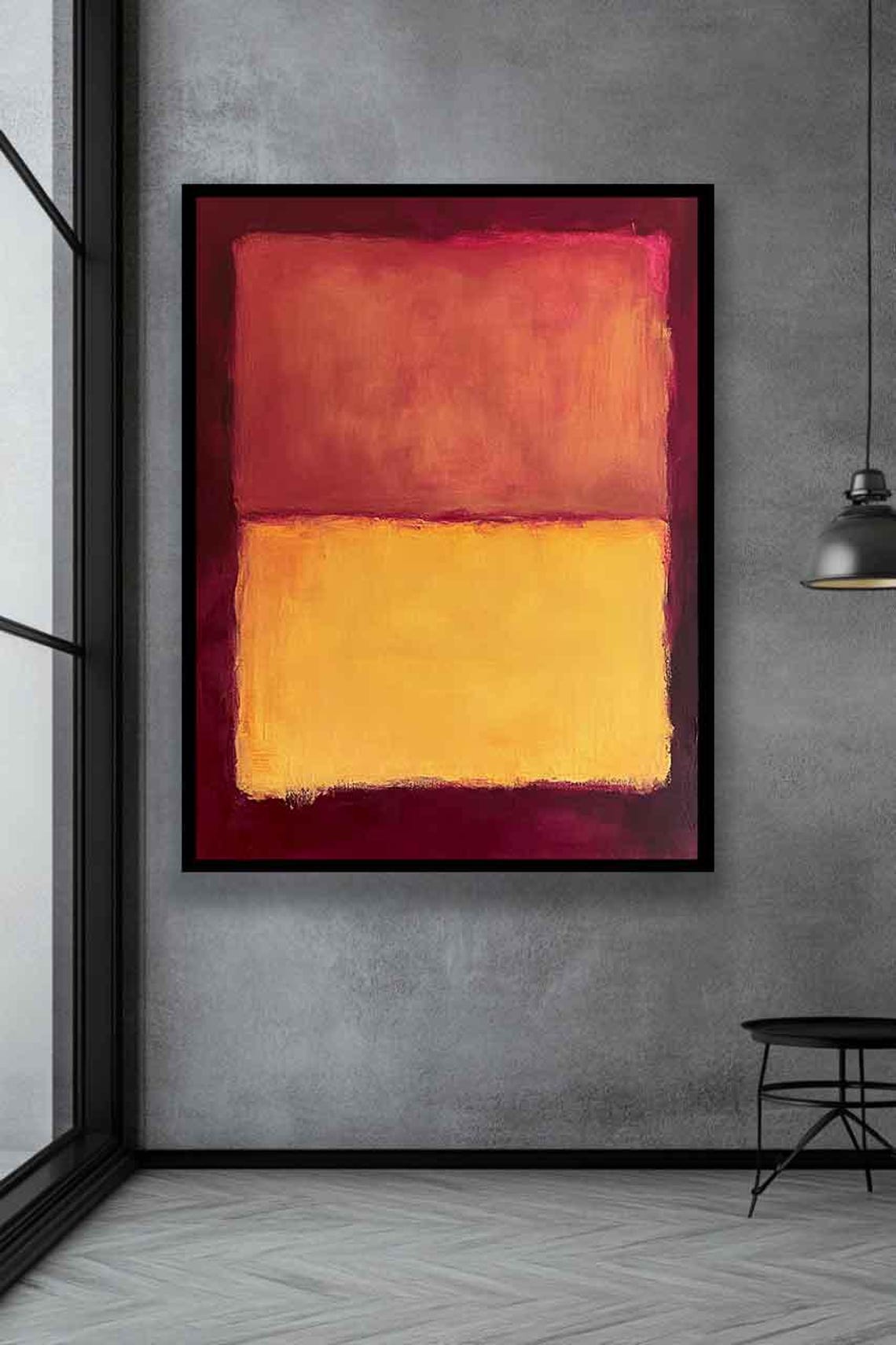 Mark Rothko Red And Yellow Mark Rothko Reproduction Abstract Wall Art Modern Art Expressionism Painting Museum Art Rothko Poster - Image 2