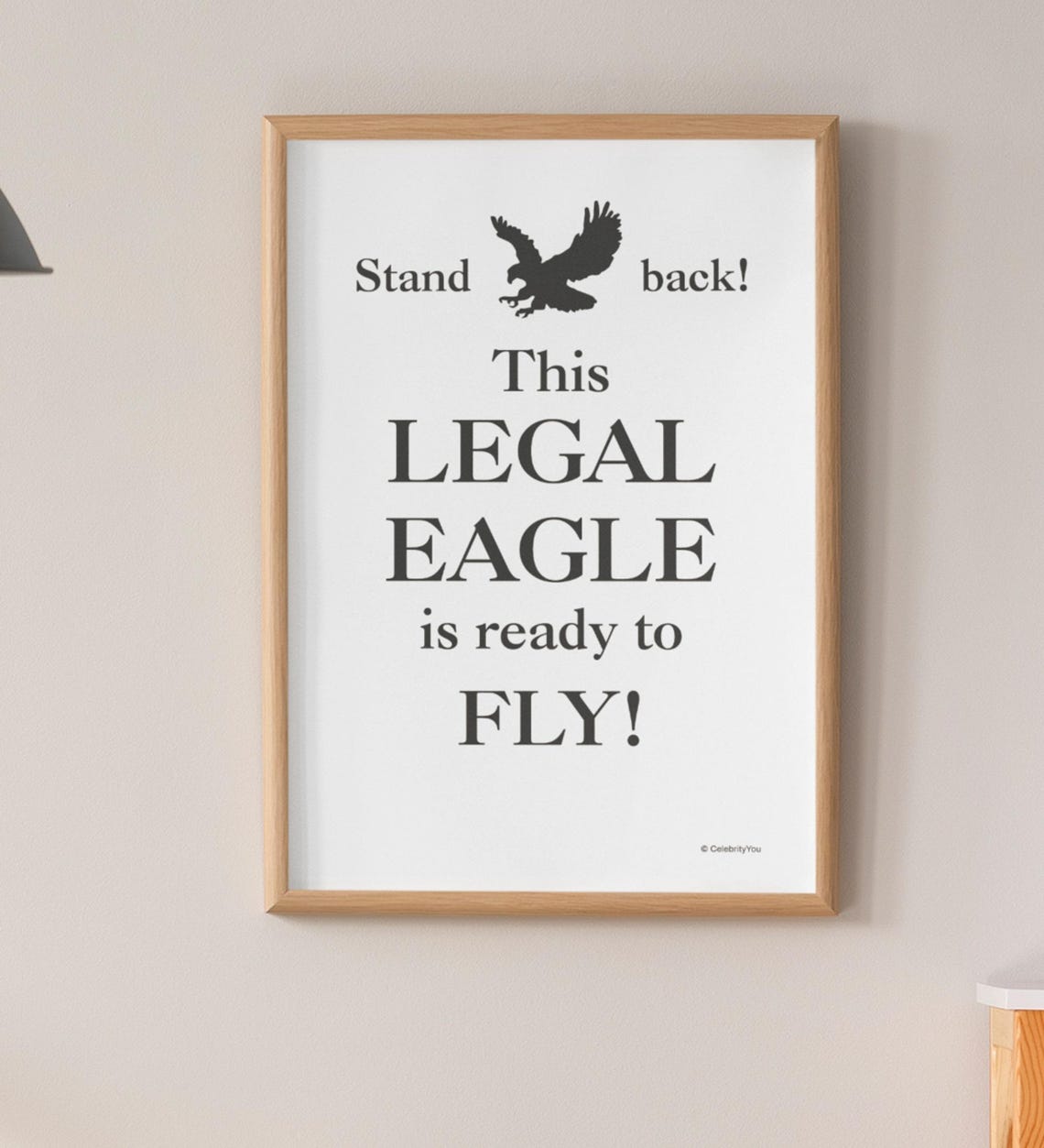 Law School Graduate Print Legal Eagle Poster New Lawyer Barrister Attorney Solicitor Gift Home Office Decor Legal Poster Exam Success - Image 3