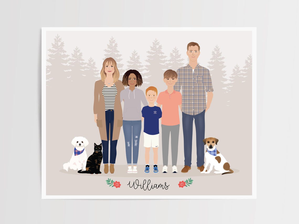 Custom Family Portrait - Image 3