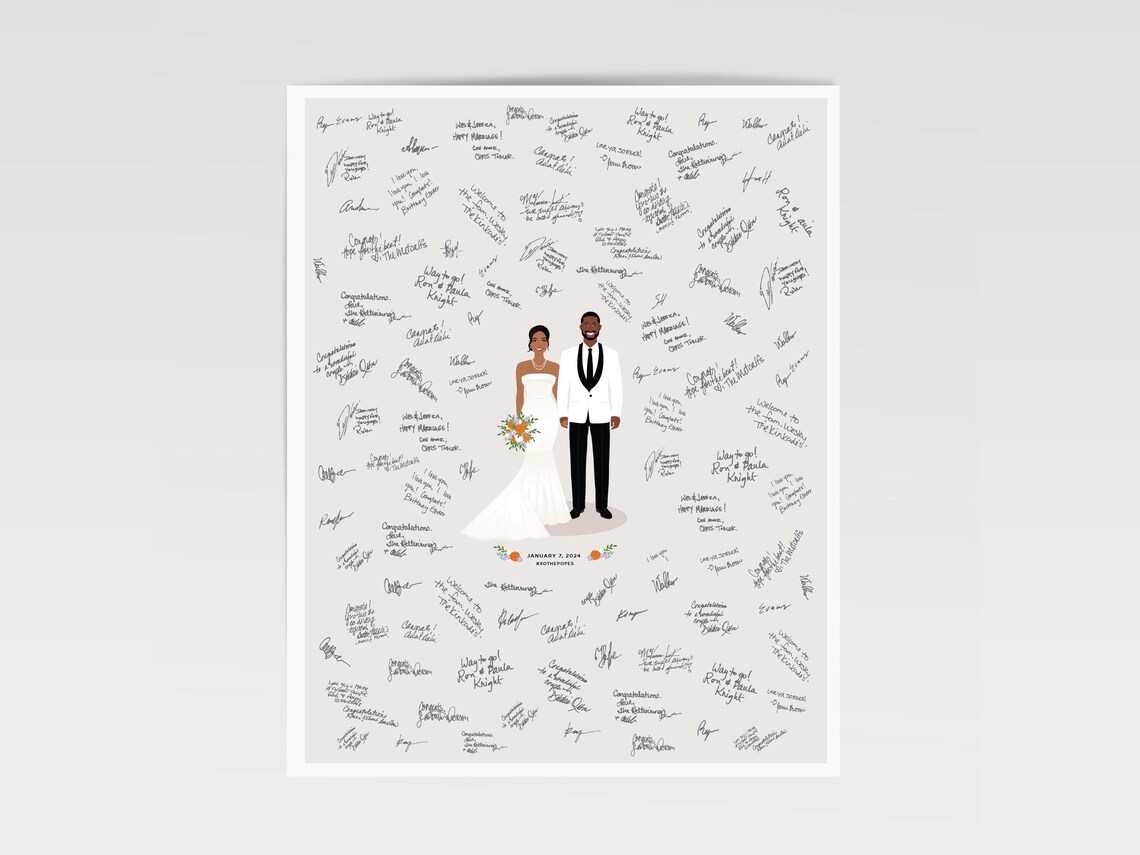 Wedding Guestbook Alternative, Portrait Print - Image 4