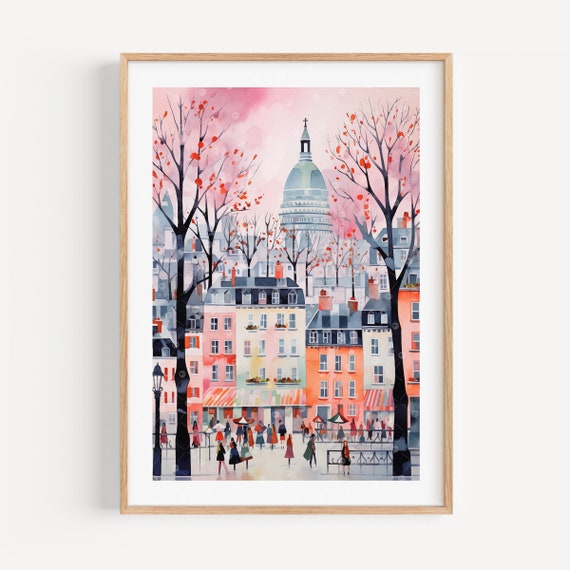 Paris Saint Germain Des Pres Modern Travel Poster