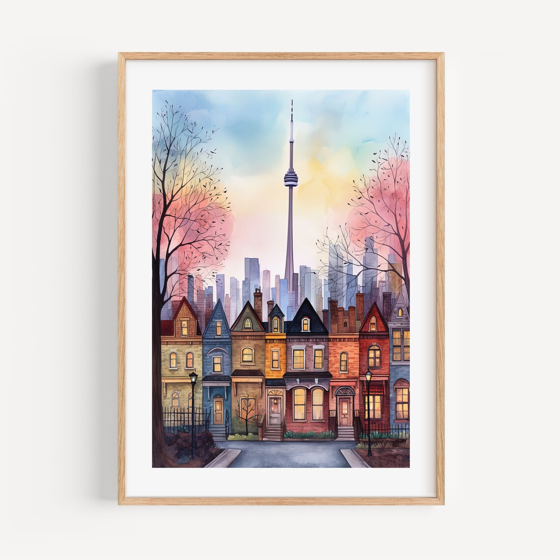 Toronto Travel Poster, CN Tower Art Print