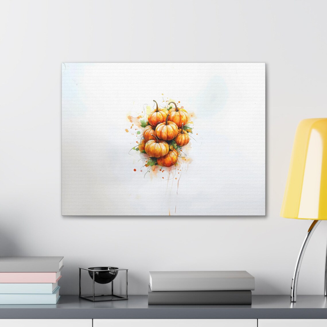 Mini Pumpkins Watercolor Harvest Autumn Fall Kitchen Decorative Art Poster - Image 3