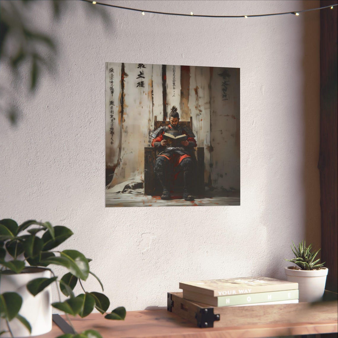 Maximalist Eclectic Samurai Reading Victorian Poster Print Bold Altered Animal Portrait Fantasy Fun Colorful Renaissance Rustic Art - Image 3