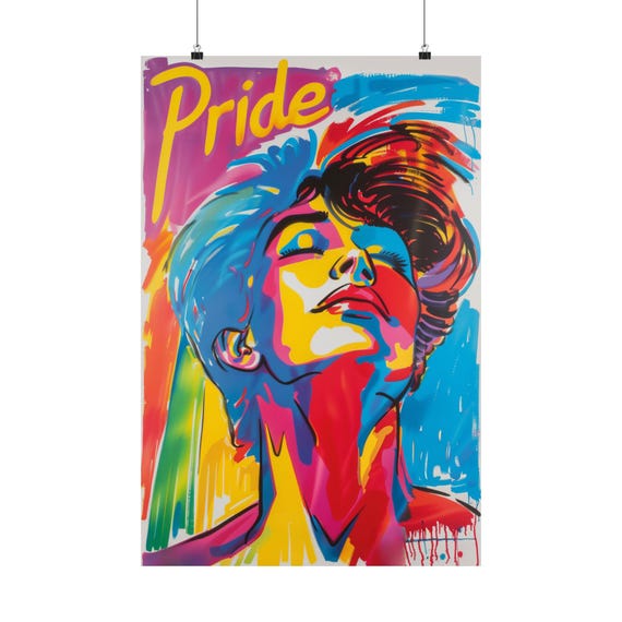 Pride Color Explosion Wall Art Poster A Cross Between Warhol And Max Design Wall Decor For Home Office Or Dorm Decor Show Your Pride