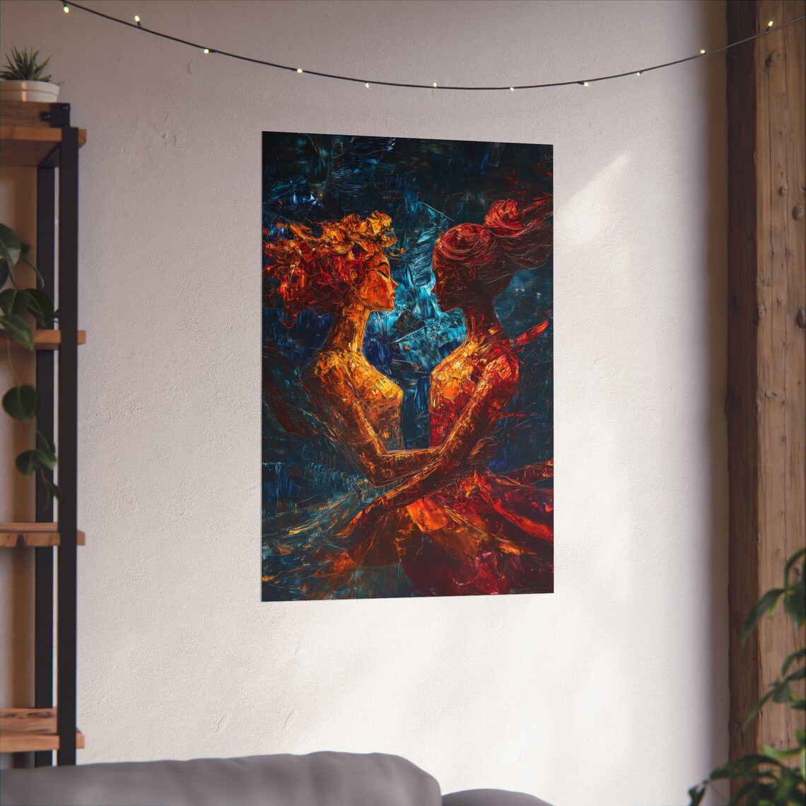 Dancing Love Is Love Poster, Vivid Impressionist Art - Image 3