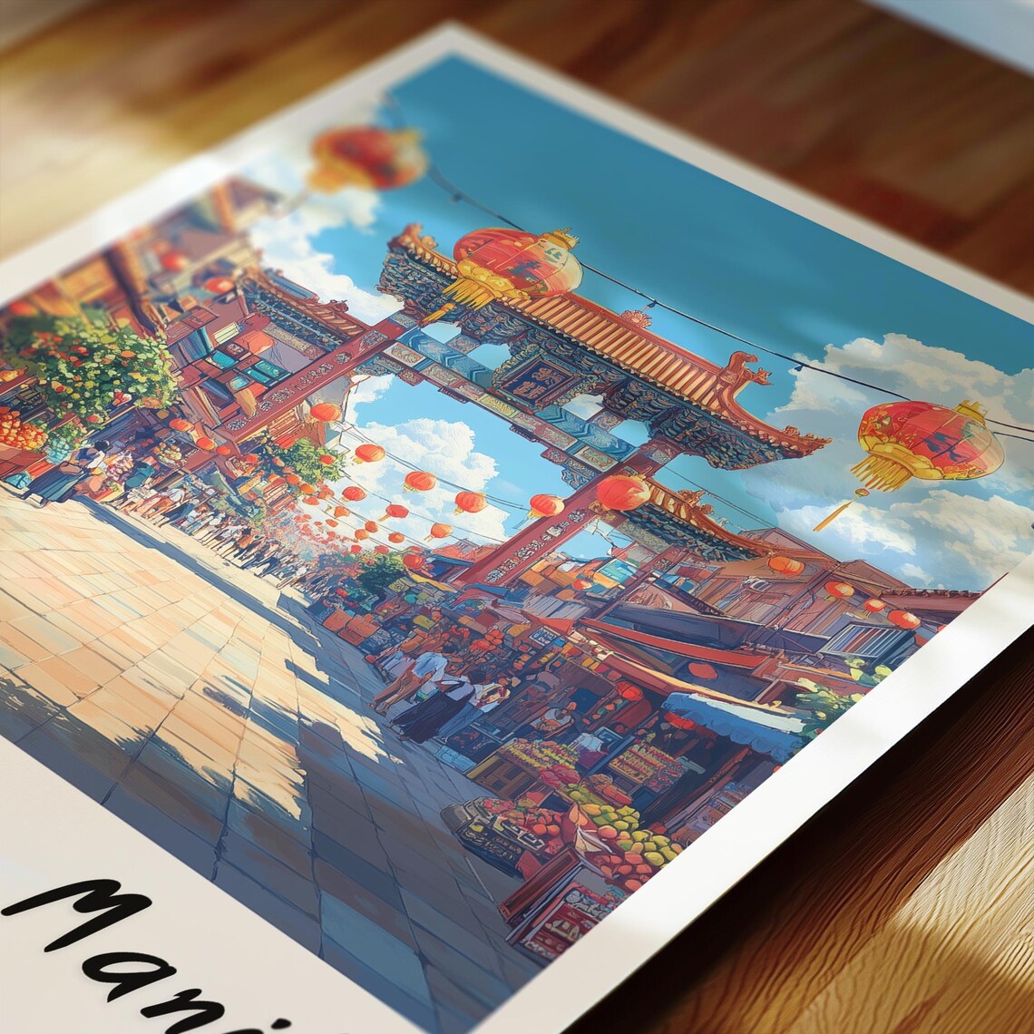 Chinatown Manila Philippines - Minimalist Print - Image 2