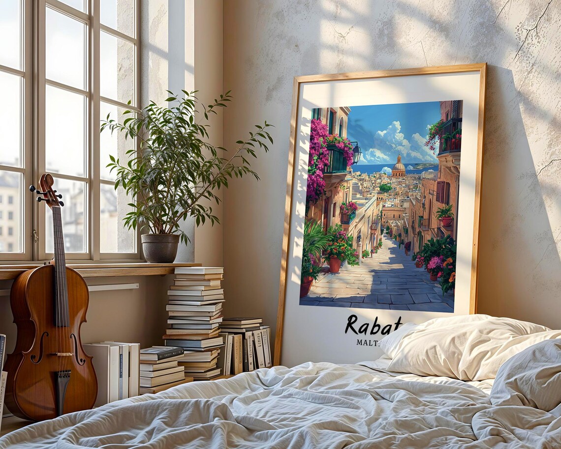 Rabat Malta Travel Poster, Minimalist Europe - Image 3