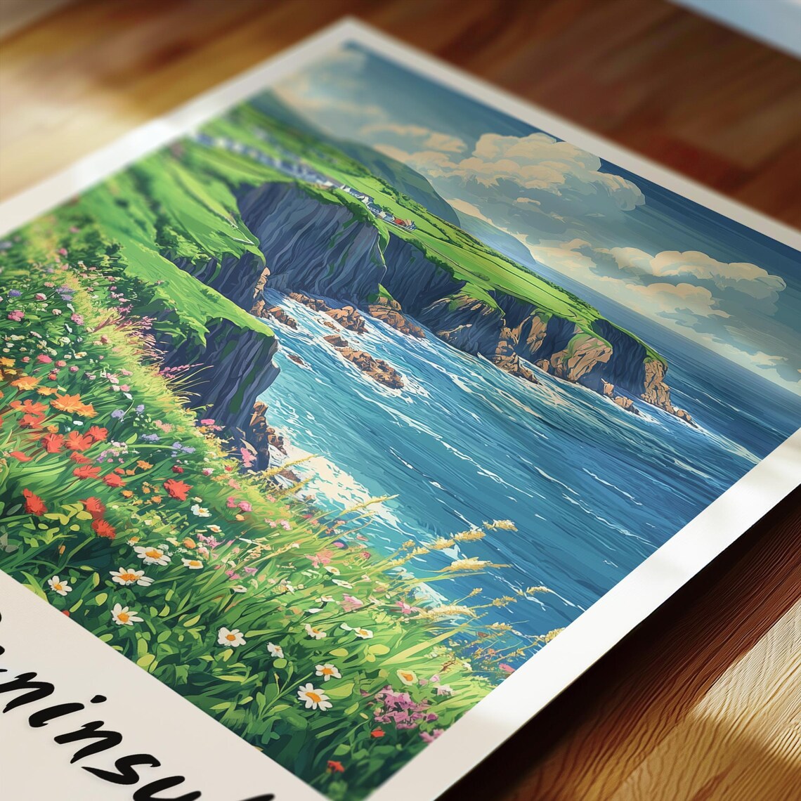 Dingle Peninsula Travel Poster, Ireland Wedding Gift - Image 2