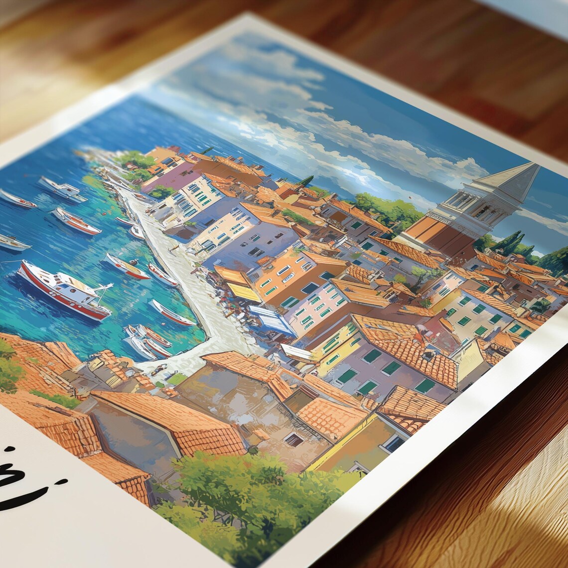 Rovinj Travel Print, Croatia Wedding Gift - Image 2