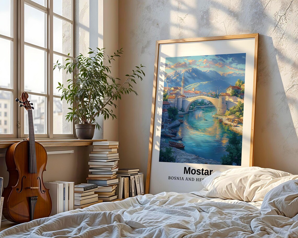 Konjic Travel Poster, Bosnia And Herzegovina - Image 3