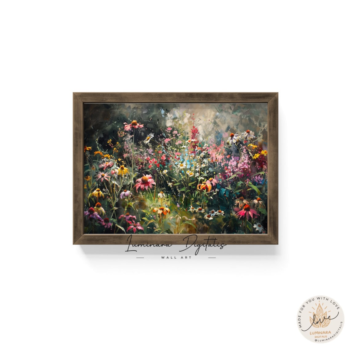 Vibrant Garden Impressionist Art Print, Wall Decor - Image 6