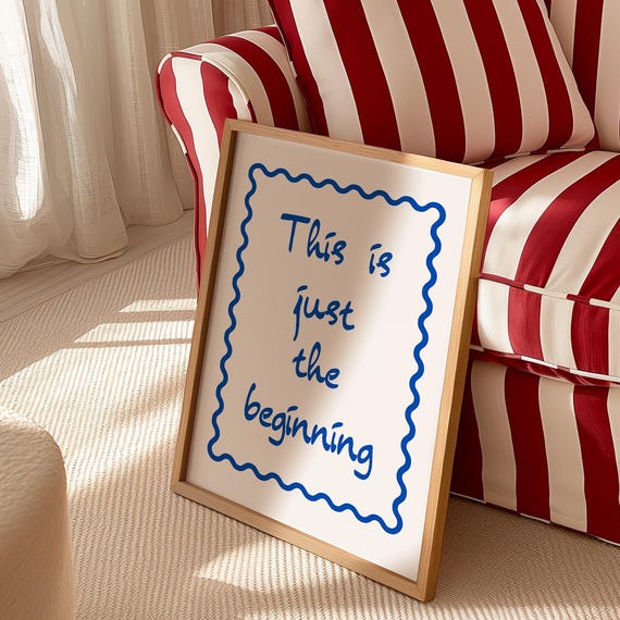 Dorm Room Wall Art Inspiring Poster Quote Print Student Decor Typography Motivational