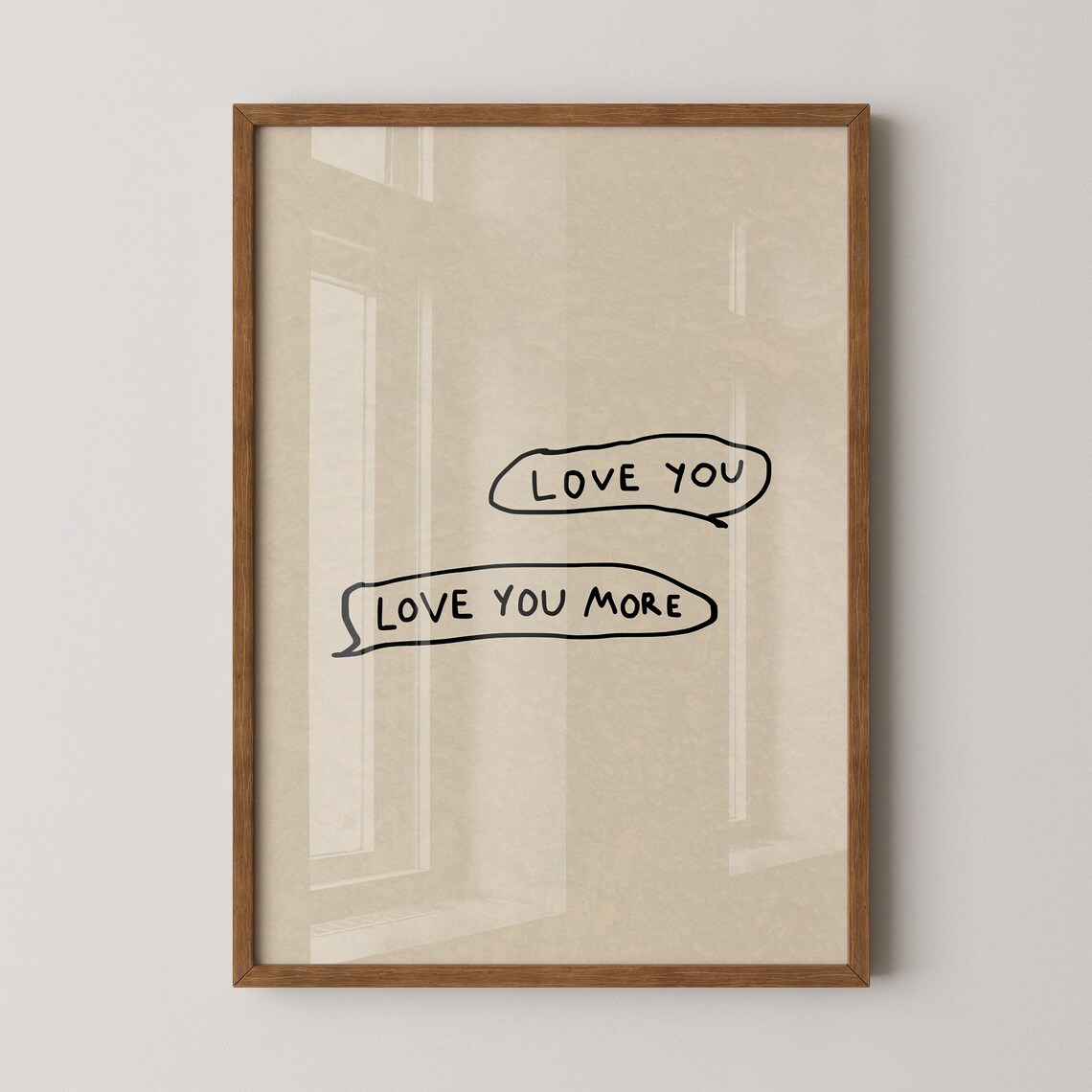 Love You More, Minimalist Romantic Couple Decor