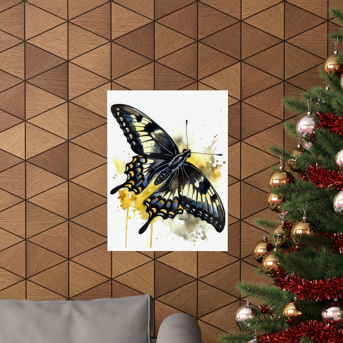 Swallowtail Butterfly Art Print Butterfly Home Dcor Watercolor Butterfly Painting Insect Wall Art Nature Lover Butterflies Artwork - Image 3