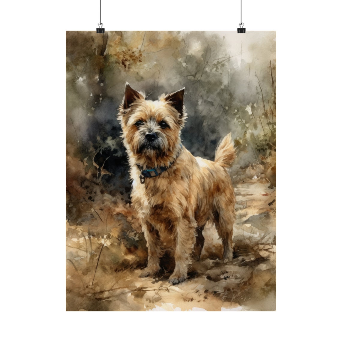 Norfolk Terrier Dog Art Print Dog Wall Art Animal Art Print Animal Art Poster Dog Lover Gift Colorful Animal Wall Art Cool Dog Art - Image 5