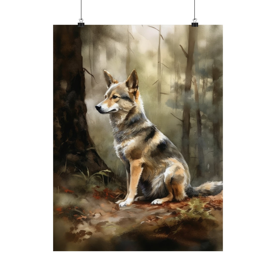 Swedish Vallhund Dog Art Print Dog Wall Art Animal Art Print Animal Art Poster Dog Lover Gift Colorful Animal Wall Art Cool Dog Art - Image 5