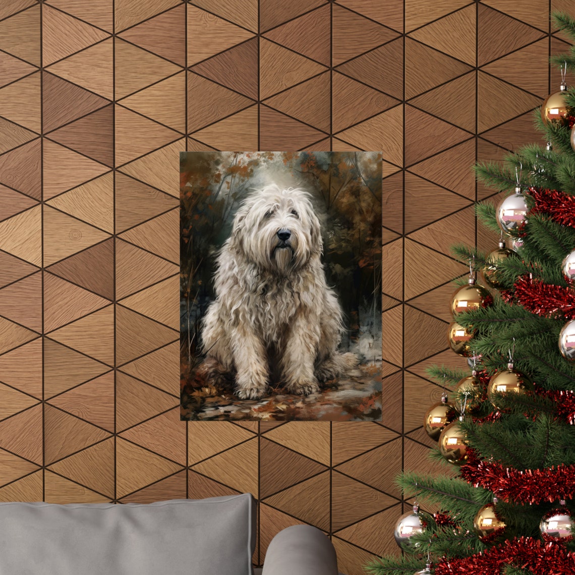Komondor Dog Art Print Dog Wall Art Animal Art Print Animal Art Poster Dog Lover Gift Colorful Animal Wall Art Cool Dog Art - Image 3