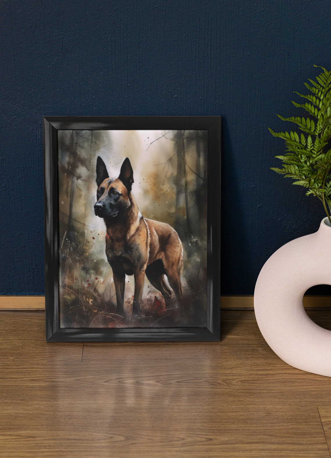 Belgian Malinois Dog Art Print Dog Wall Art Animal Art Print Animal Art Poster Dog Lover Gift Colorful Animal Wall Art Cool Dog Art