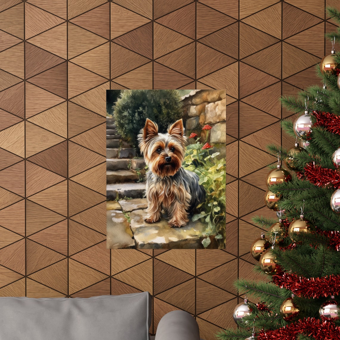 Yorkshire Terrier Dog Art Print Dog Wall Art Animal Art Print Animal Art Poster Dog Lover Gift Colorful Animal Wall Art Cool Dog Art - Image 3