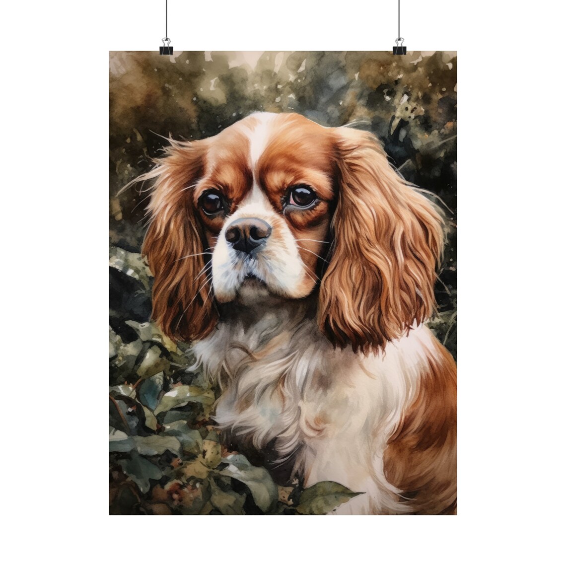 Cavalier King Charles Spaniel Dog Art Print Dog Wall Art Animal Art Print Animal Art Poster Dog Lover Gift Colorful Animal Wall Art - Image 5