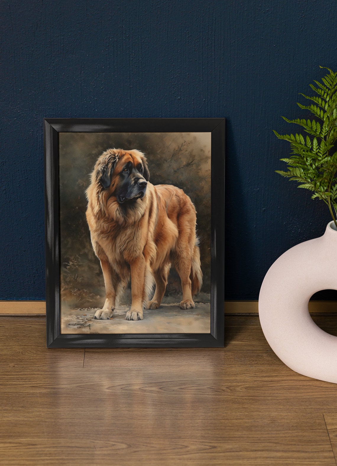 Leonberger Dog Art Print Dog Wall Art Animal Art Print Animal Art Poster Dog Lover Gift Colorful Animal Wall Art Cool Dog Art