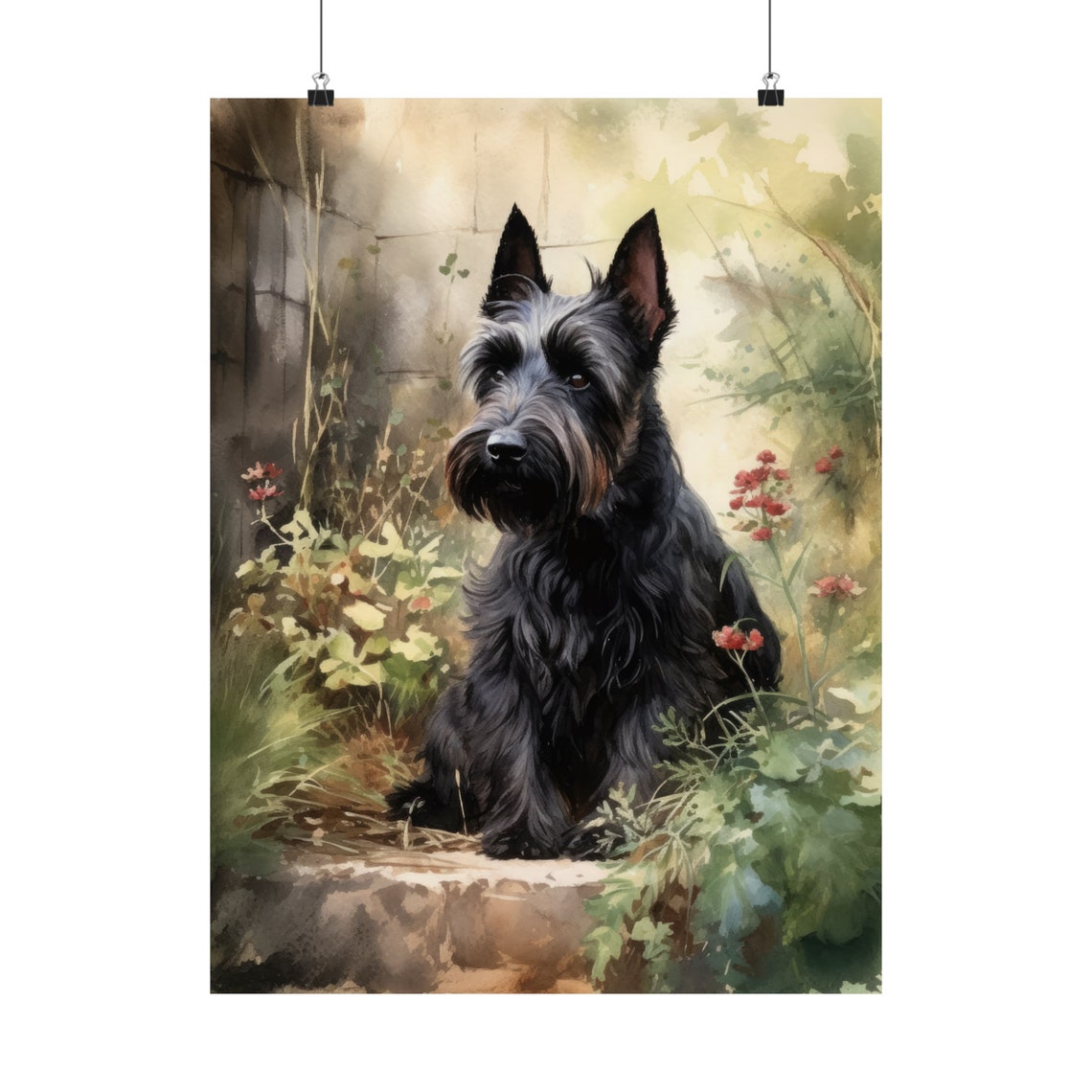 Scottish Terrier Dog Art Print Dog Wall Art Animal Art Print Animal Art Poster Dog Lover Gift Colorful Animal Wall Art Cool Dog Art - Image 5