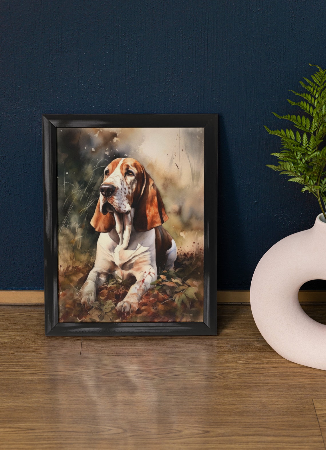 Basset Hound Dog Art Print Dog Wall Art Animal Art Print Animal Art Poster Dog Lover Gift Colorful Animal Wall Art Cool Dog Art