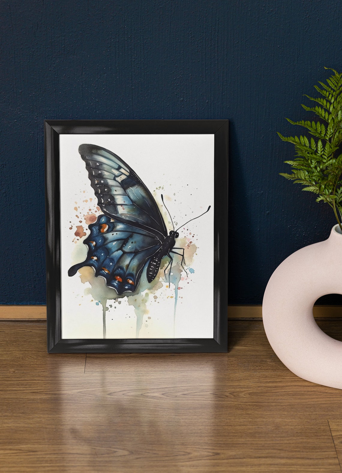 Swallowtail Butterfly Art Print Butterfly Home Dcor Watercolor Butterfly Painting Insect Wall Art Nature Lover Butterflies Artwork