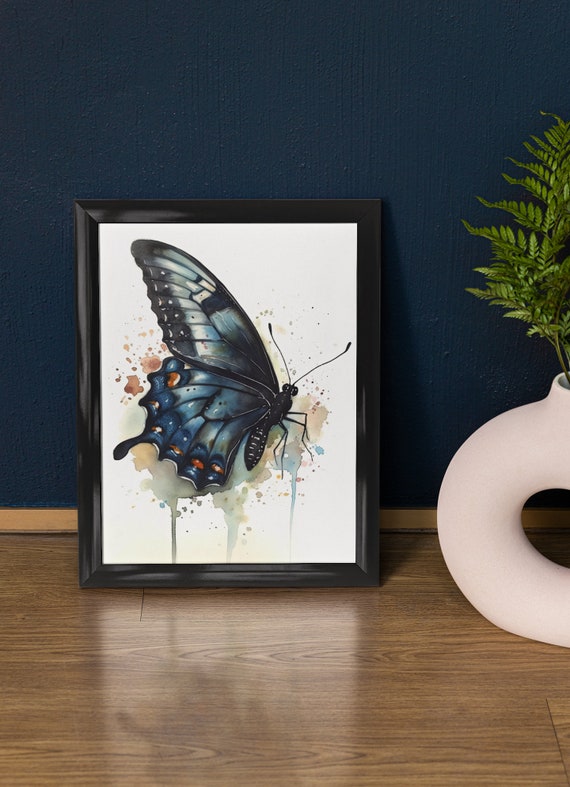 Swallowtail Butterfly Art Print Butterfly Home Dcor Watercolor Butterfly Painting Insect Wall Art Nature Lover Butterflies Artwork