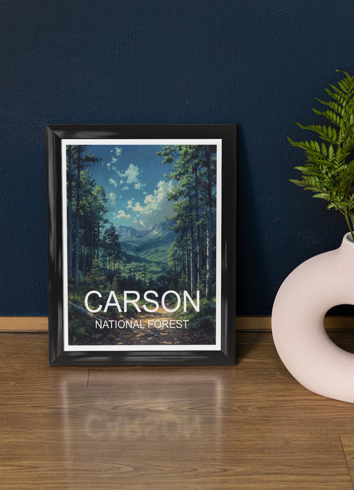 Carson National Forest Pine Valley Trail Mountain Scenic View Poster