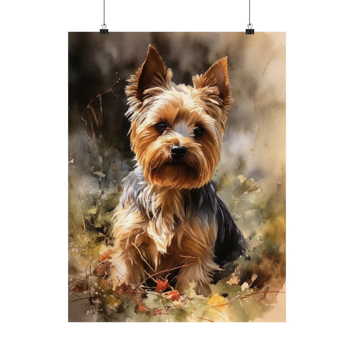 Yorkshire Terrier Dog Art Print Dog Wall Art Animal Art Print Animal Art Poster Dog Lover Gift Colorful Animal Wall Art Cool Dog Art - Image 5