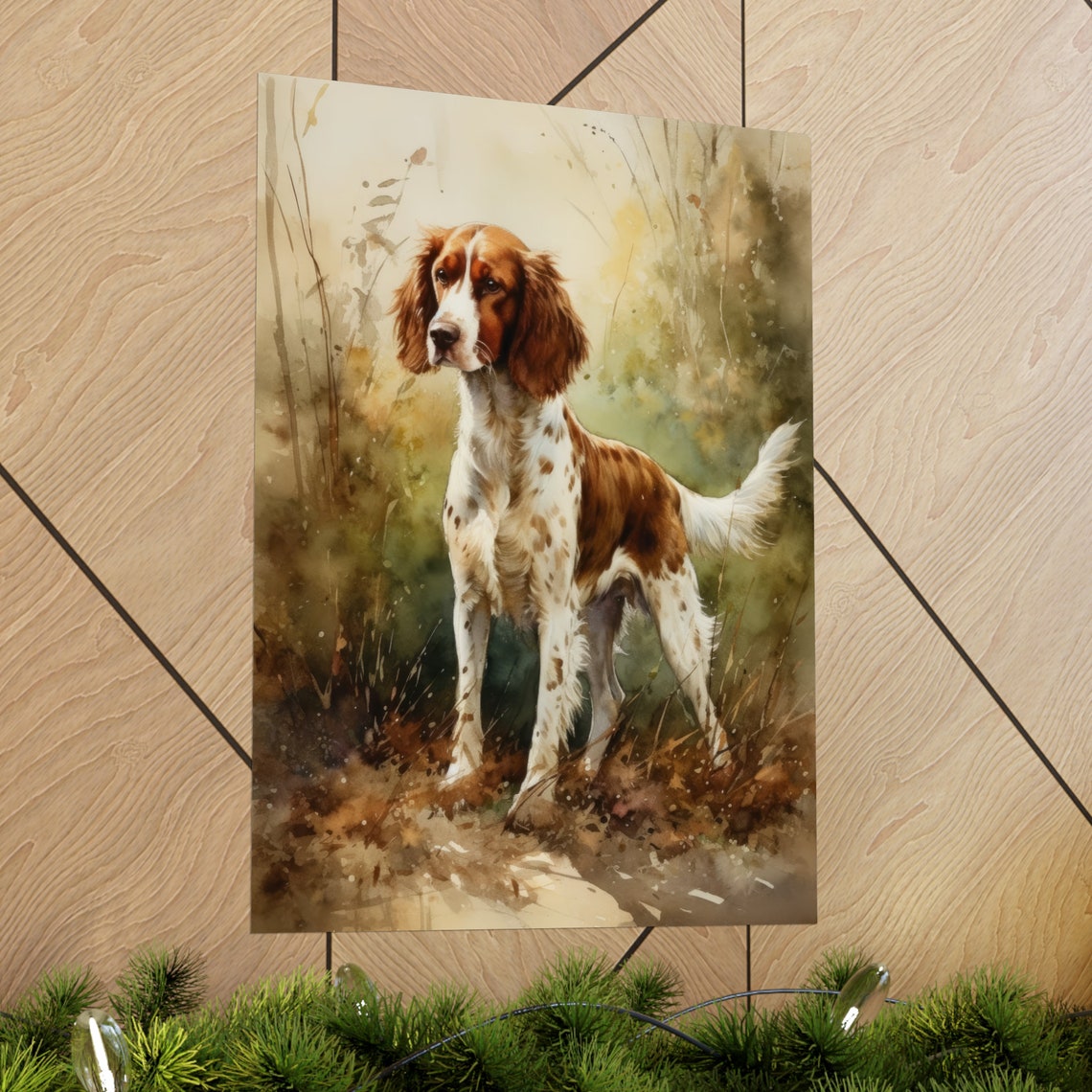 Welsh Springer Spaniel Dog Art Print Dog Wall Art Animal Art Print Animal Art Poster Dog Lover Gift Colorful Animal Wall Art Cool Dog - Image 2