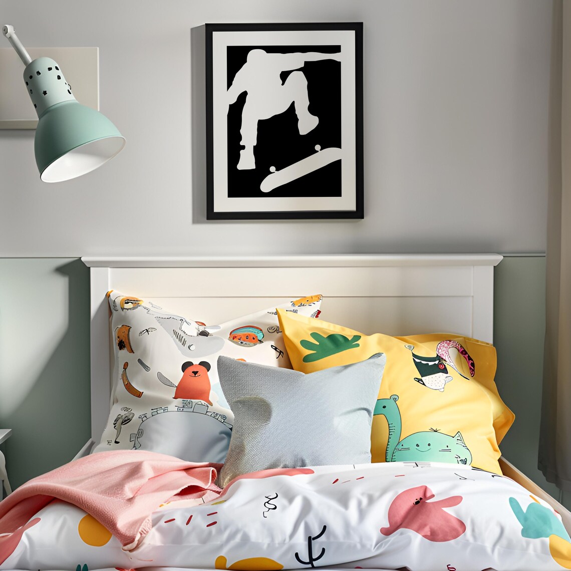 Skateboarding Wall Art, Tween Game Room Decor - Image 4