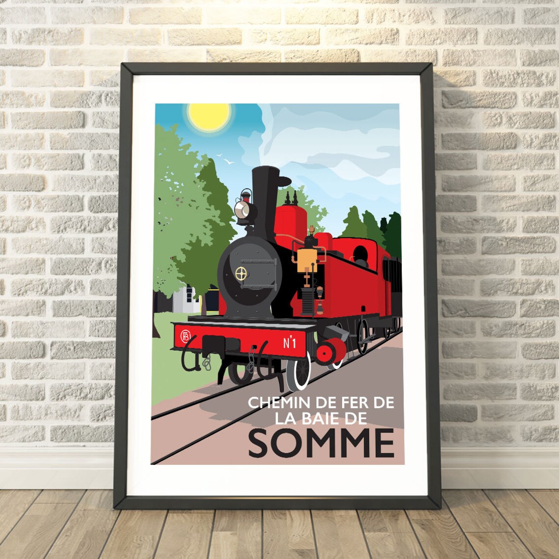 Chemin De Fer La Baie Somme Bay Railway Travel Poster