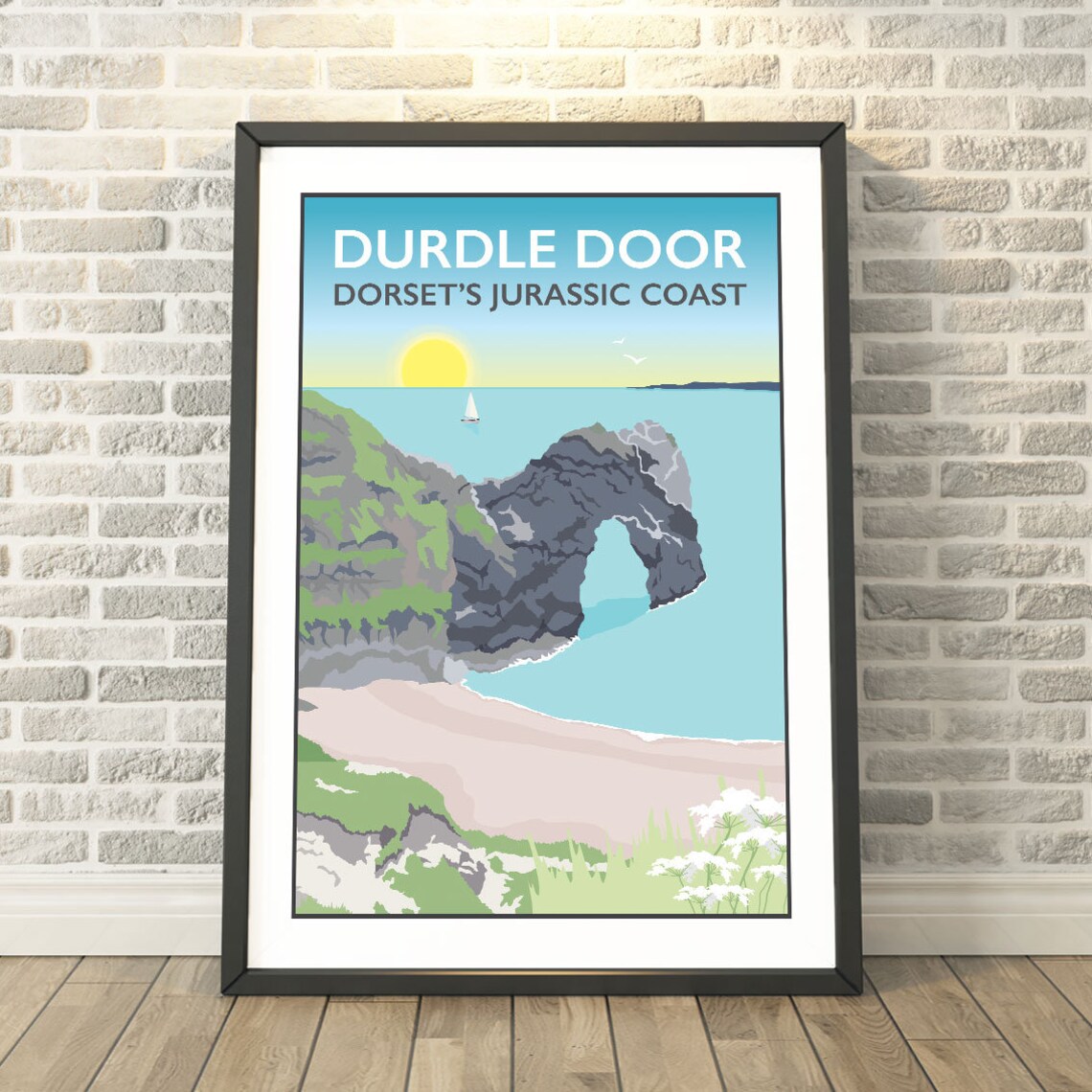 Durdle Door Jurassic Coast Dorset Travel Poster
