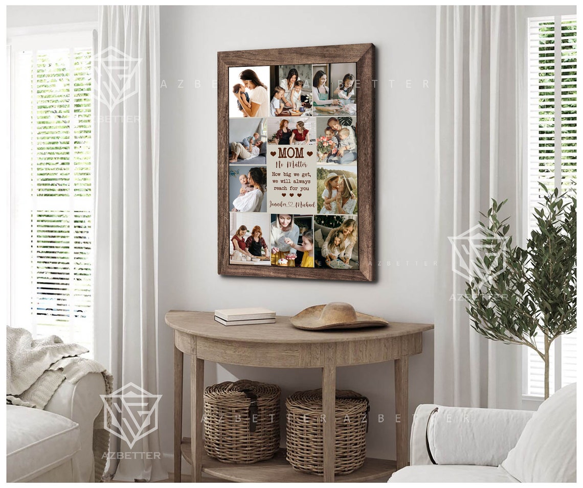 MOM No Matter How Big We Get We Will Reach For You Collage Poster - Image 5