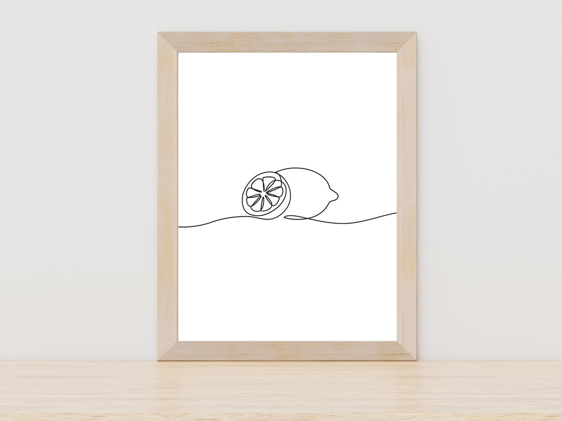 Lemon Line Art