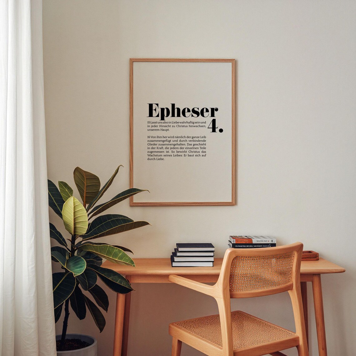 Epheser 4 Lasst Uns In Liebe Wahrhaftig Sein German Bible Verse Wall Poster - Image 5