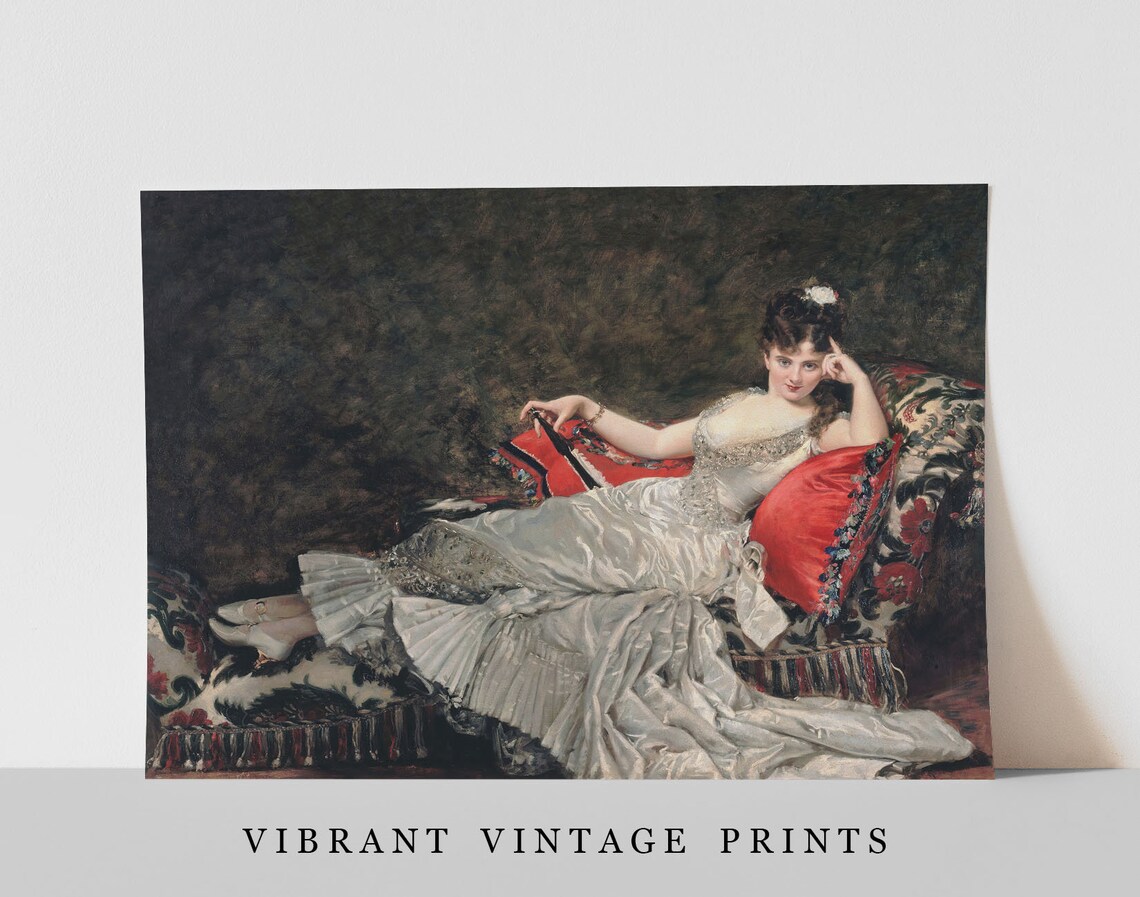 Victorian Woman Portrait, Vintage Fashion Wall Art - Image 5
