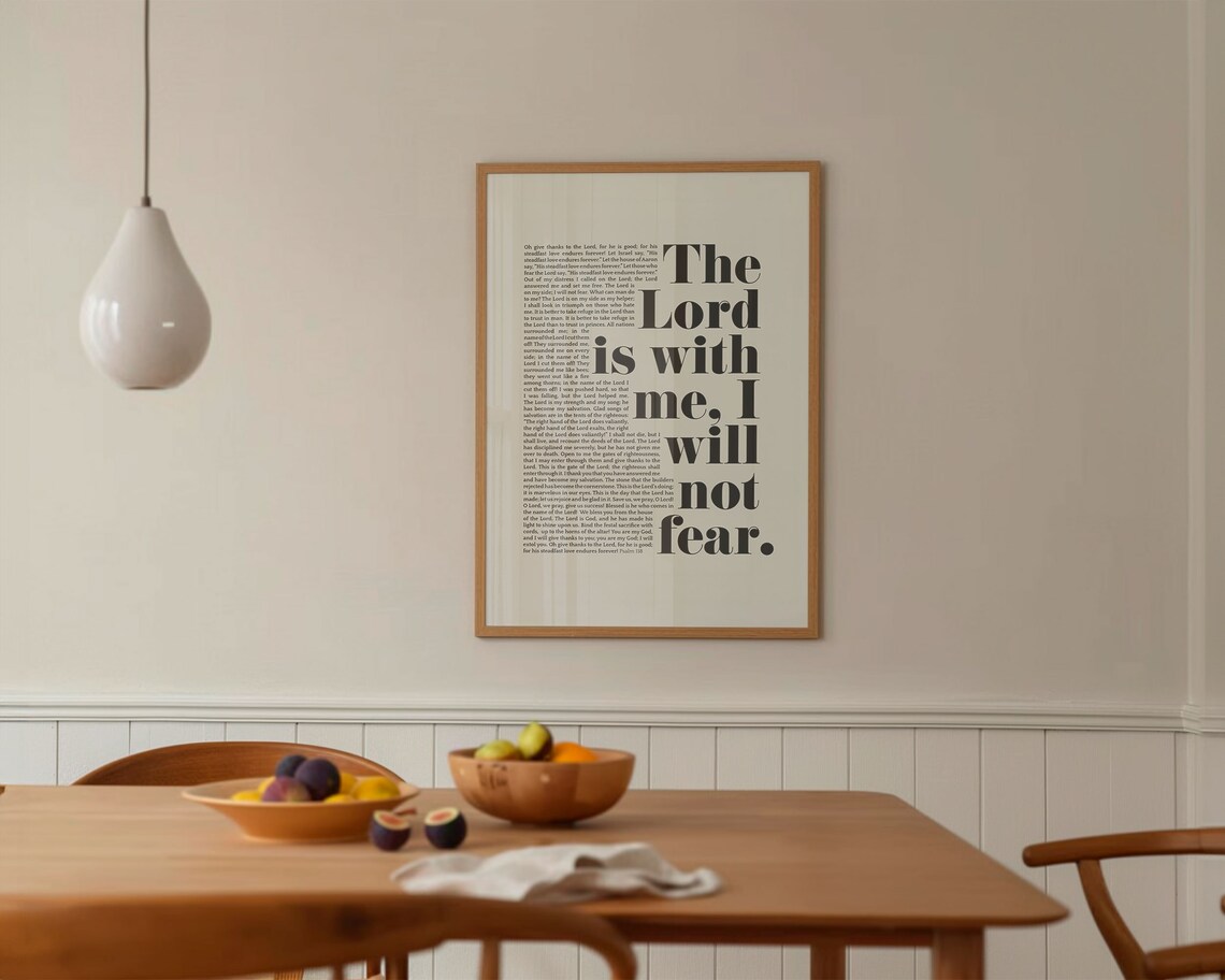 Psalm 118 Scripture Poster, Modern Christian Verse - Image 4
