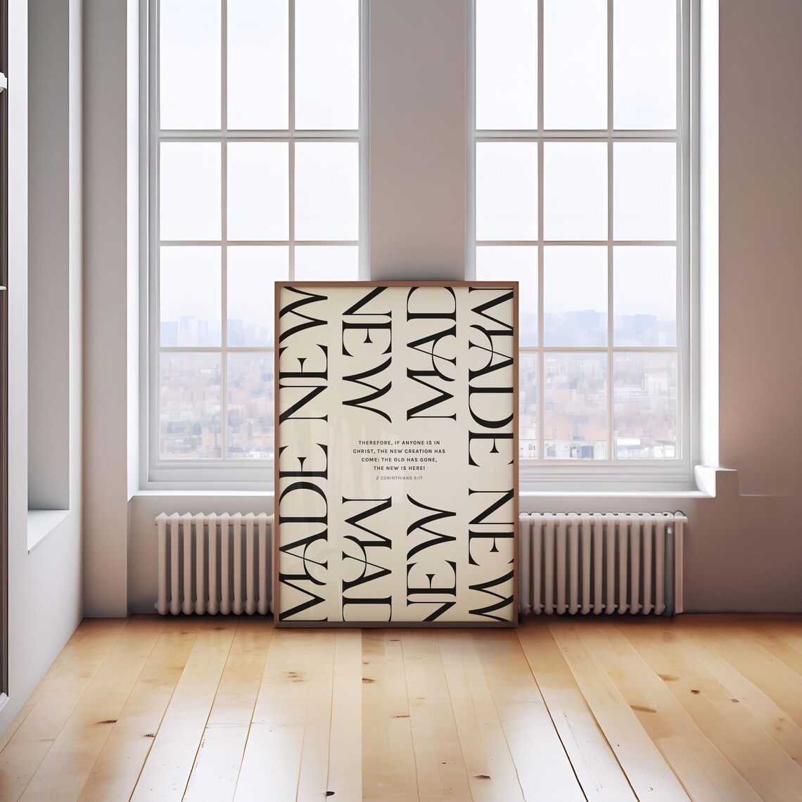 2 Corinthians 5:17 Christian Wall Art Print, Made New - Image 2