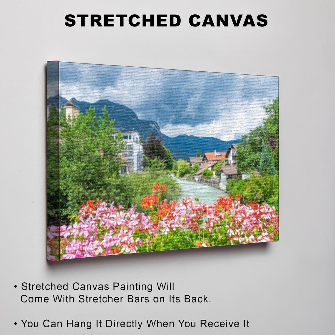 Beautiful River View In Garmisch Partenkirchen Germany Wall Art Landscape Wall Table Nature Decor Nature Wall Decor - Image 3