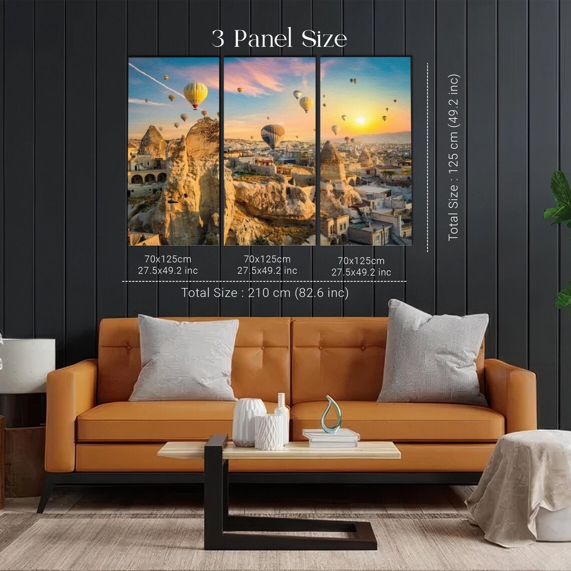 Cappadocia Sunrise Hot Air Balloons Over Fairy Chimneys Poster - Image 2