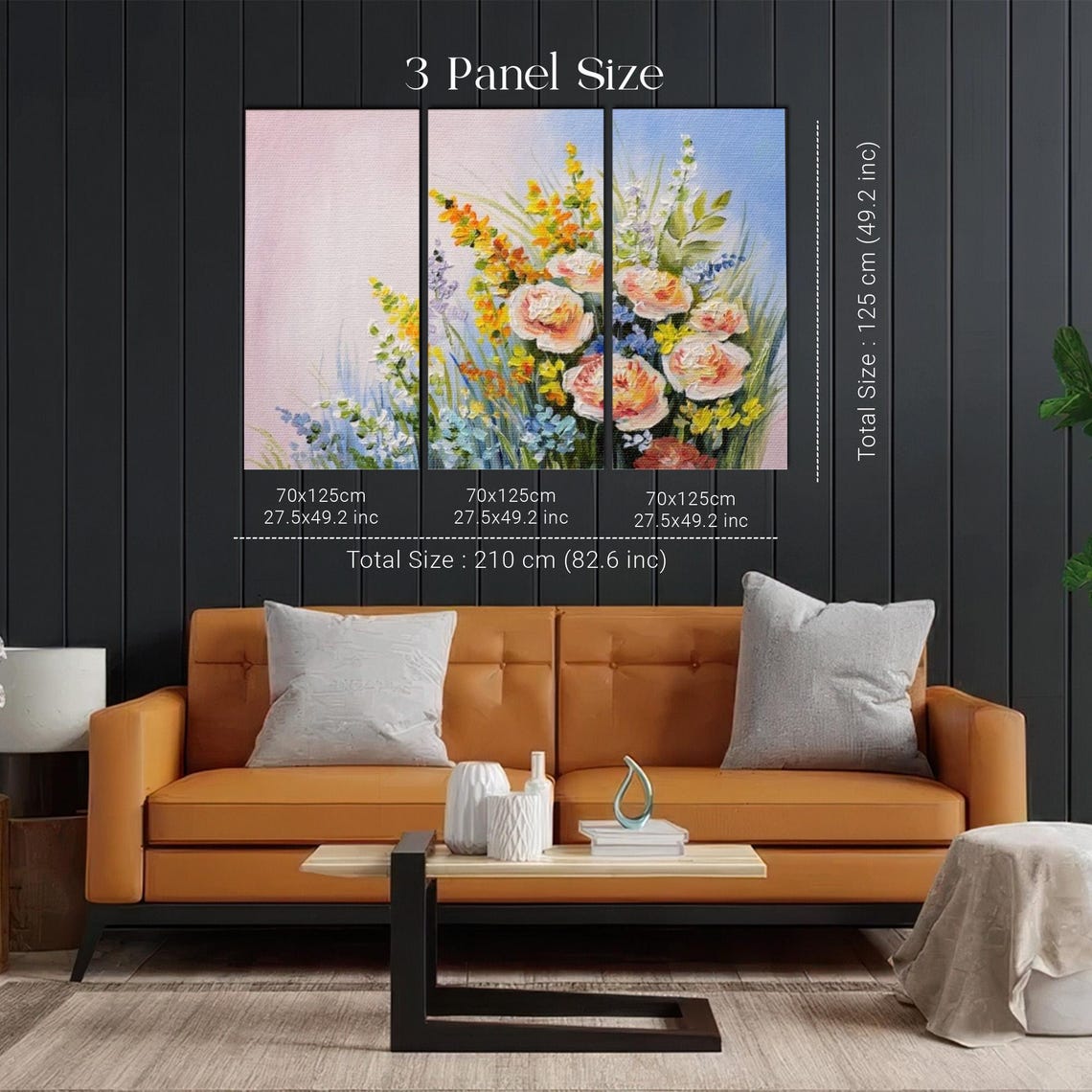 Pastel Summer Flower Bouquet Abstract Impressionist Painting Poster - Image 2
