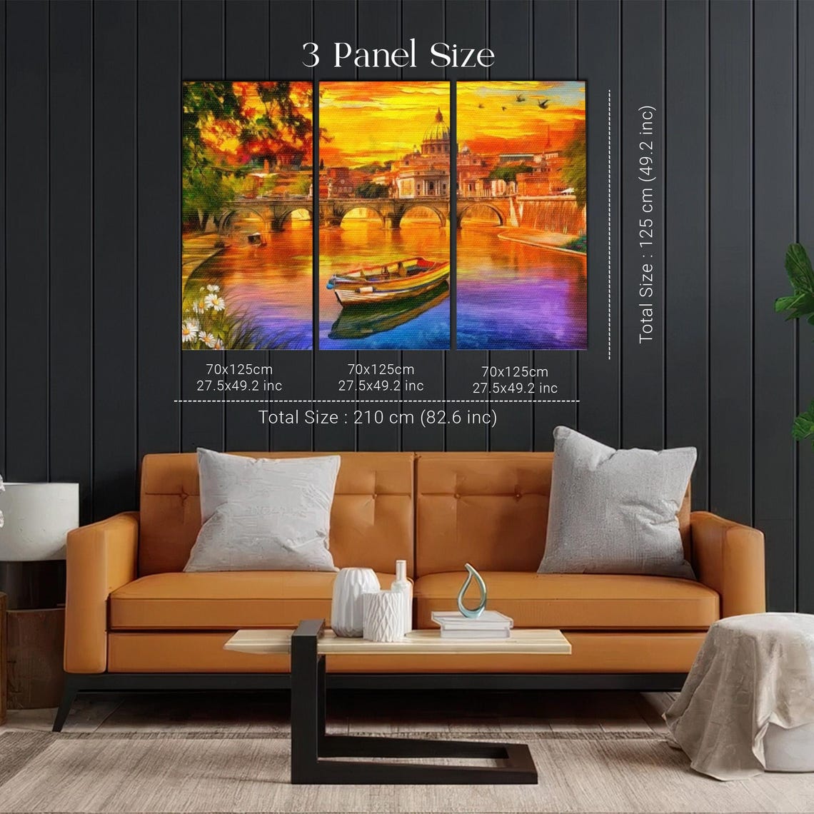 Saint Peters Basilica and Tiber River at Sunset in Rome Poster - Image 2