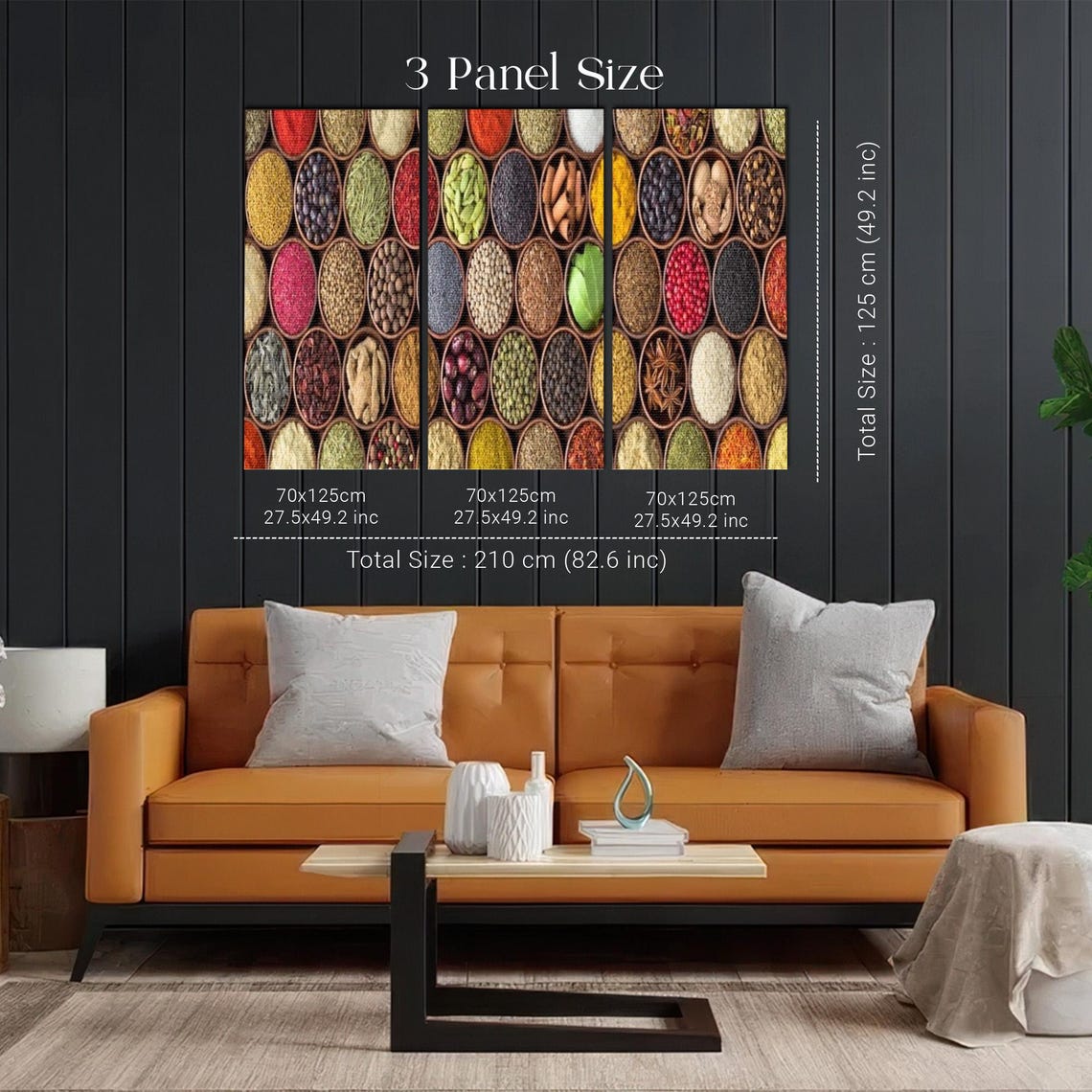 Colorful Spice Bowls Market Display Kitchen Photo Art Poster - Image 2