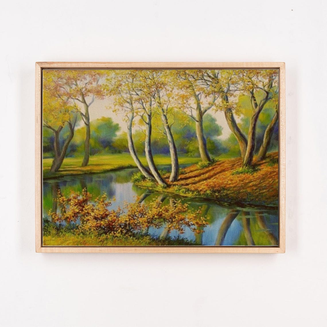 River View Oil Painting Style Decorative Wall Art Nature Wall Decor Landscape Wall Table Nature Art - Image 4